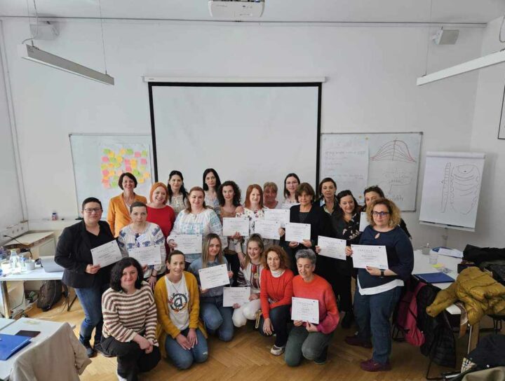 A szlovéniai kurzuson részt vett oktatók csoportja