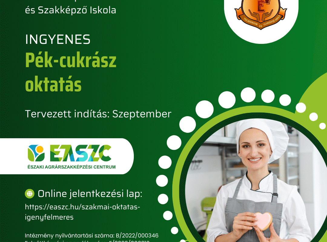 pék cukrász képzés