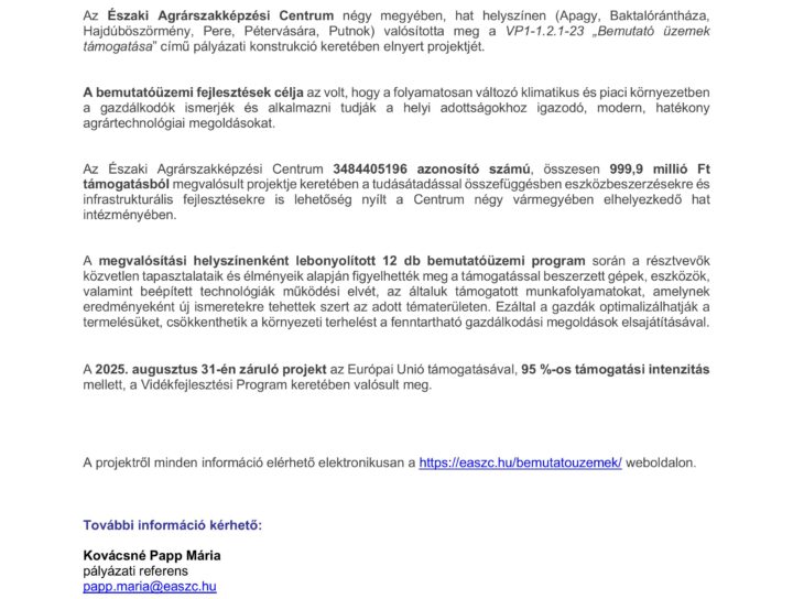 záró sajtótájékoztató