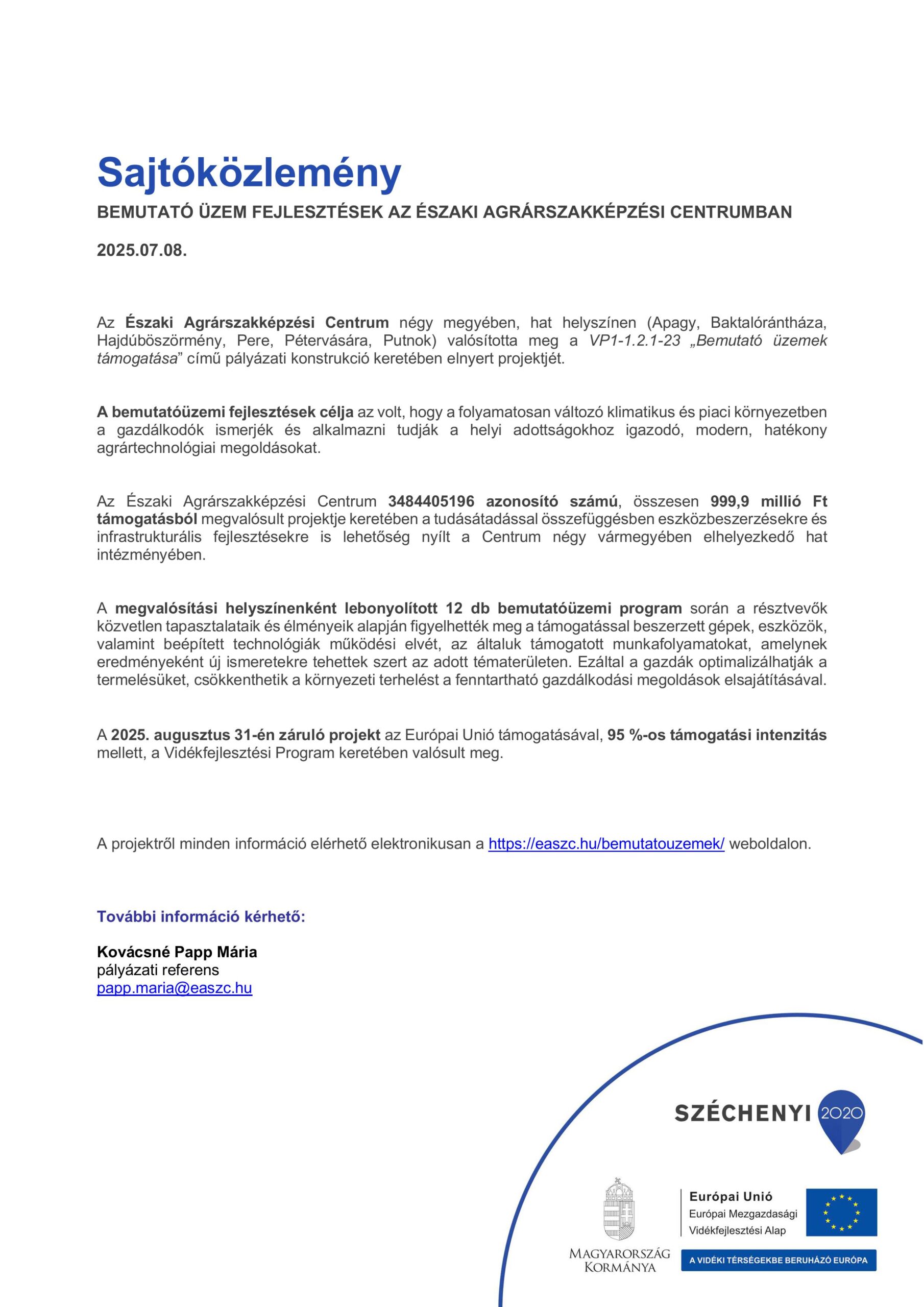 záró sajtótájékoztató